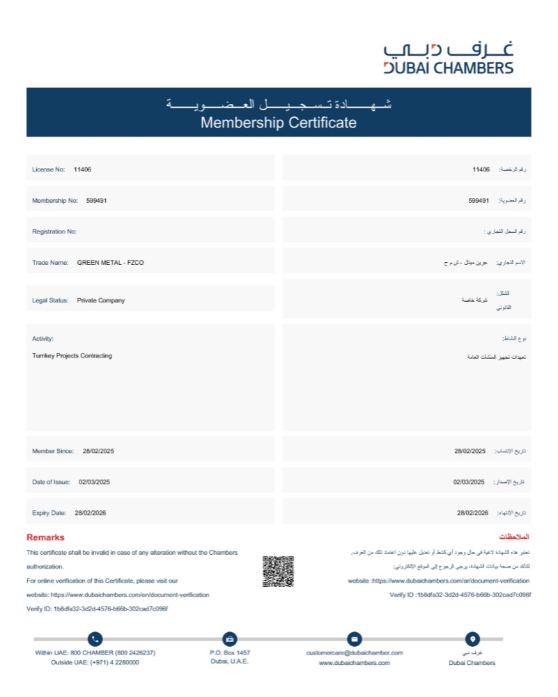 Membership Certificate